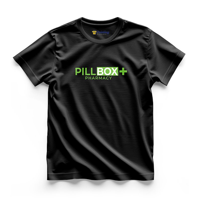 Pill Box+ Logo Printed - Pharmacy Staff T-Shirts CBPS03