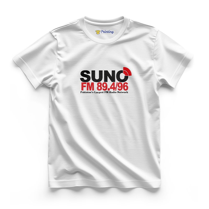 Suno FM 89.4/96 Logo Printed - Radio Station Staff T-Shirts CBRS01