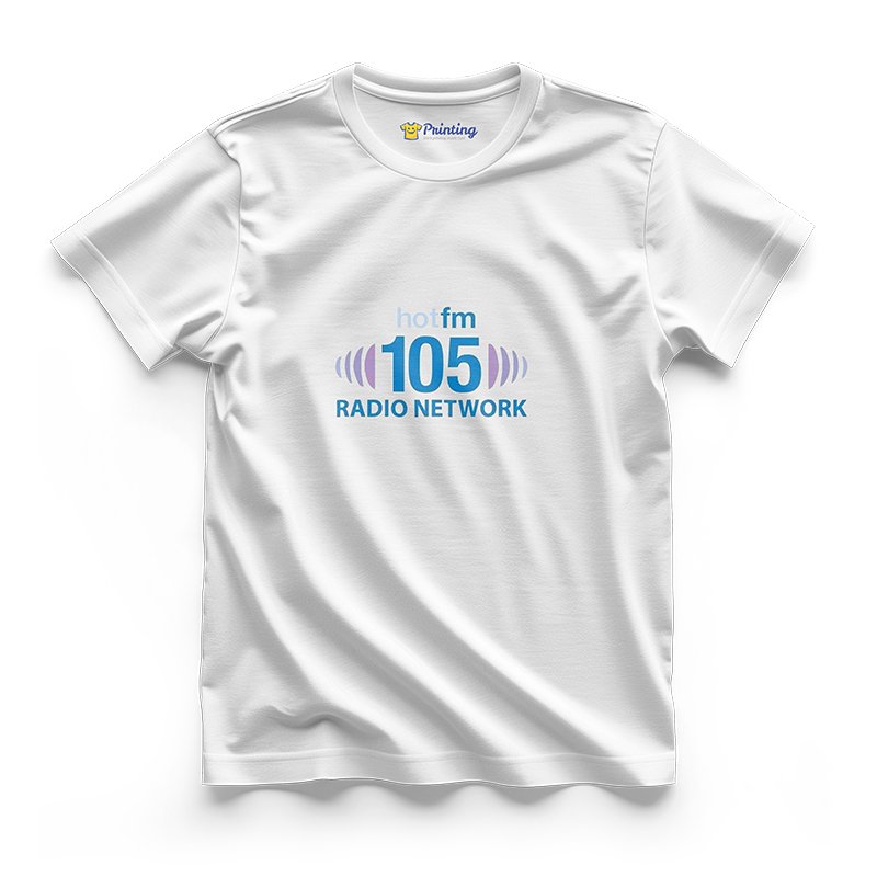 FM 105 Logo Printed - Radio Station Staff T-Shirts CBRS11