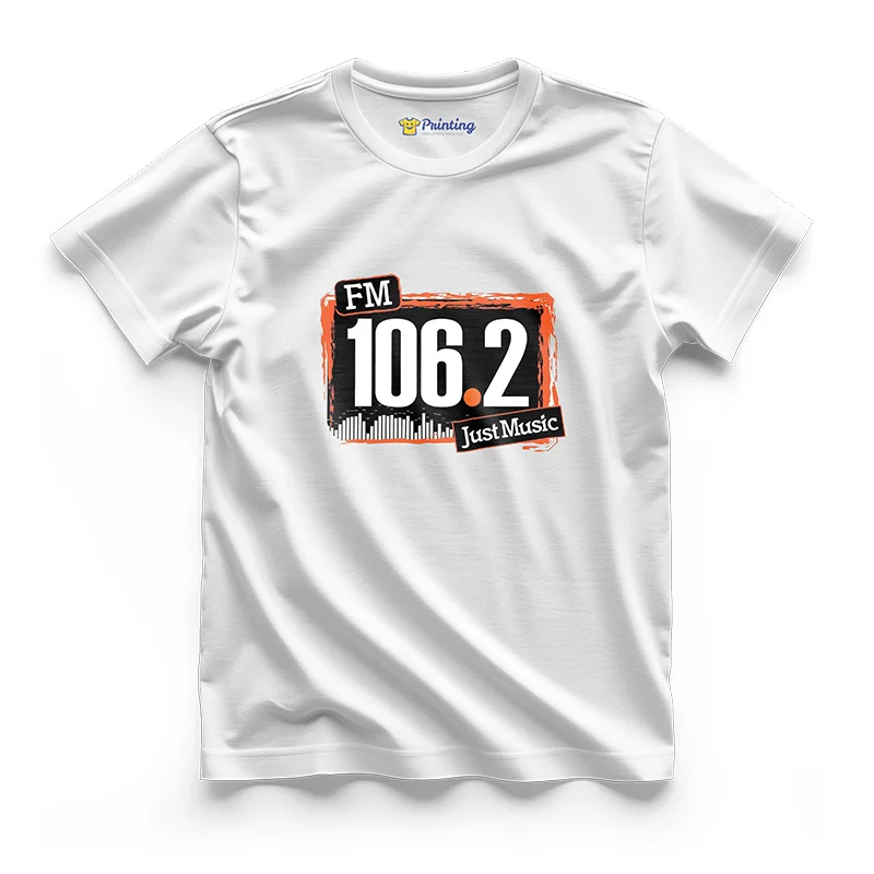 FM 106.2 Logo Printed - Radio Station Staff T-Shirts CBRS12