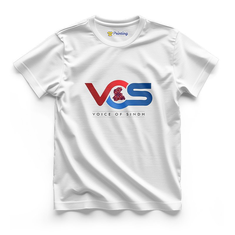 Voice of Sindh Logo Printed - Radio Station Staff T-Shirts CBRS15