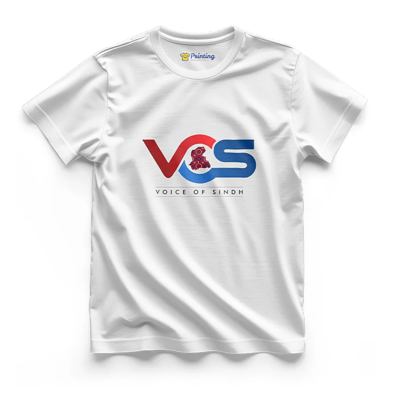 Voice of Sindh Logo Printed - Radio Station Staff T-Shirts CBRS15