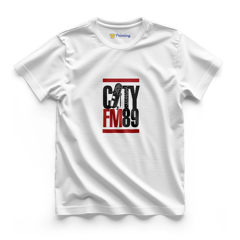 City FM89 Logo Printed - Radio Station Staff T-Shirts CBRS03