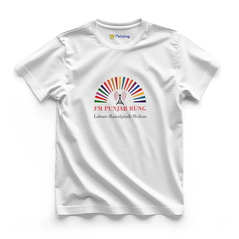 FM Punjab Rung Logo Printed - Radio Station Staff T-Shirts CBRS05