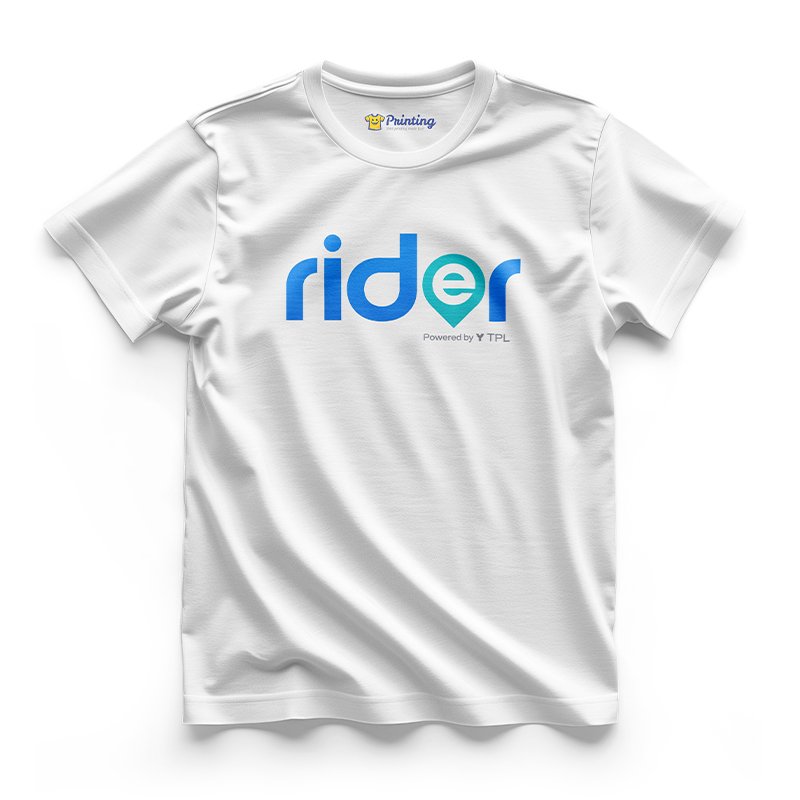 Rider Logo Printed - Ride Sharing Companies Staff T-Shirts CBRS03