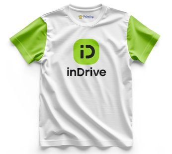 inDrive Logo Printed – Ride Sharing Companies Staff T-Shirts CBRS11