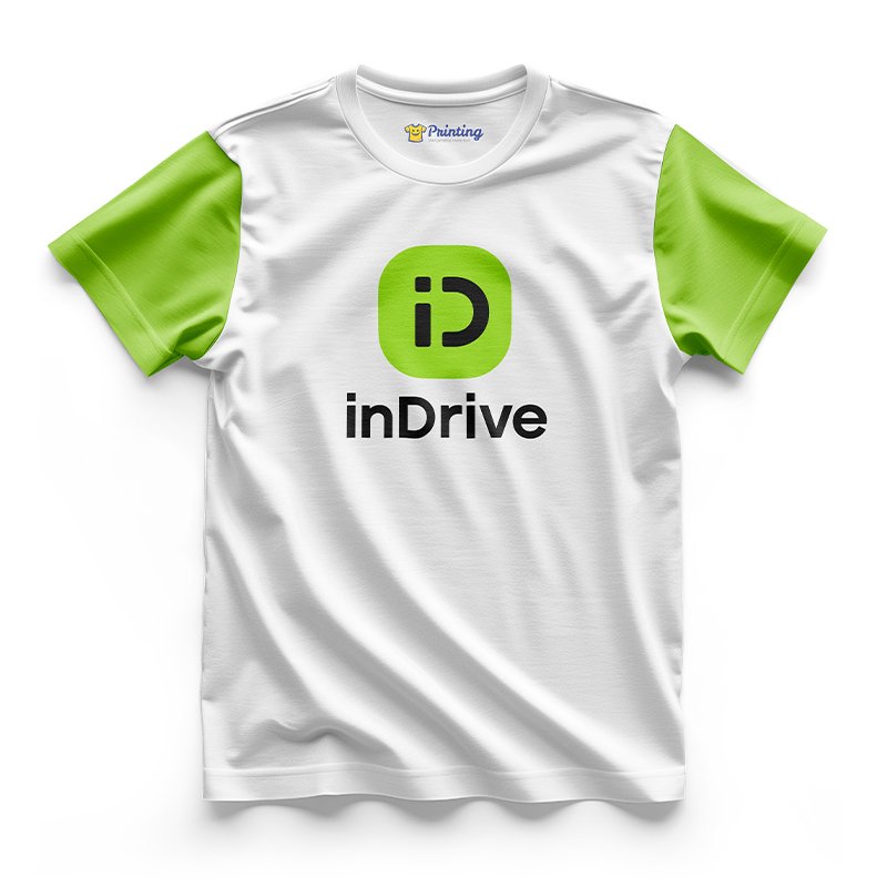 inDrive Logo Printed - Ride Sharing Companies Staff T-Shirts CBRS11