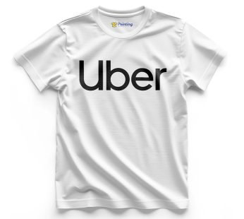 Uber Logo Printed – Ride Sharing Companies Staff T-Shirts CBRS13