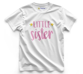 Little Sister Artwork Printed – Siblings T-Shirt LPST11
