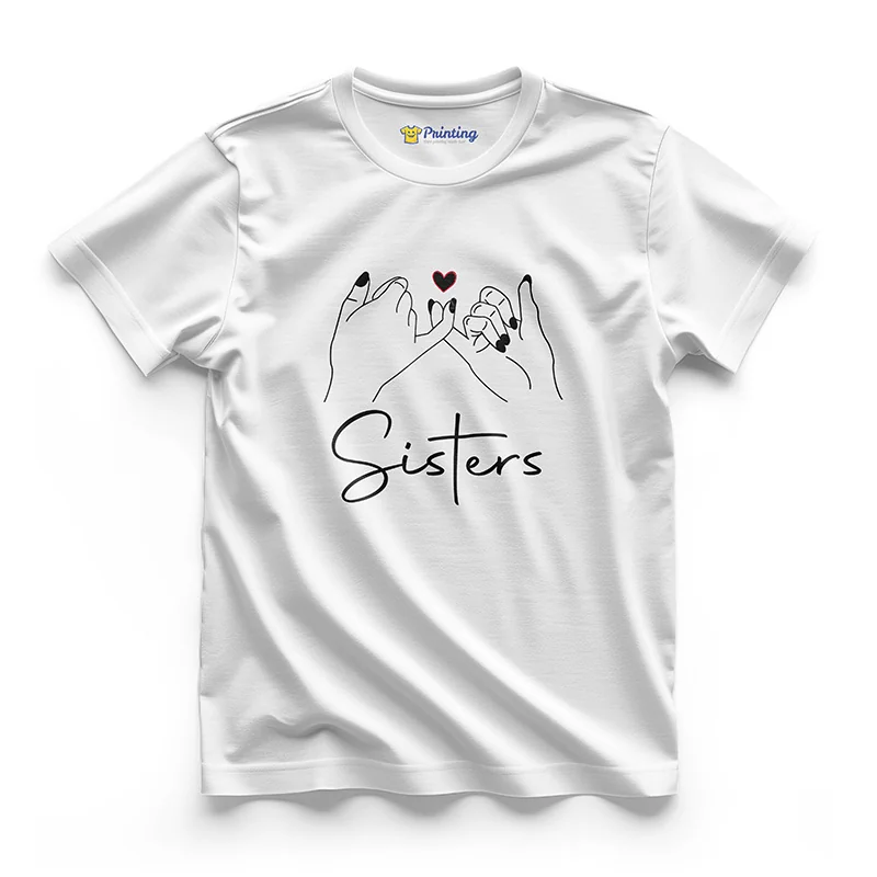Sisters Artwork Printed - Siblings T-Shirt LPST12