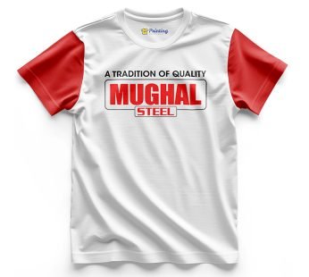 Mughal Steels Logo Printed – Steel Industry Company Staff T-Shirts CBSI02