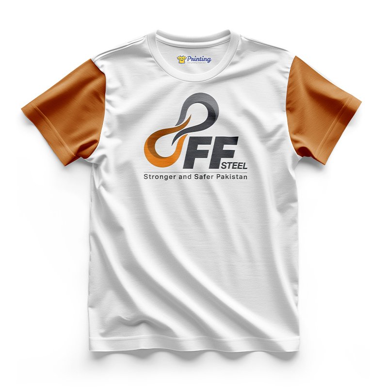 FF Steels Logo Printed - Steel Industry Company Staff T-Shirts CBSI03