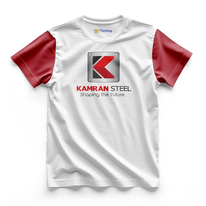 Kamran Steels Logo Printed - Steel Industry Company Staff T-Shirts CBSI07