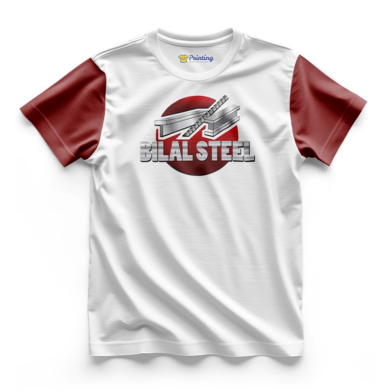 Bilal Steel Logo Printed - Steel Industry Company Staff T-Shirts CBSI09