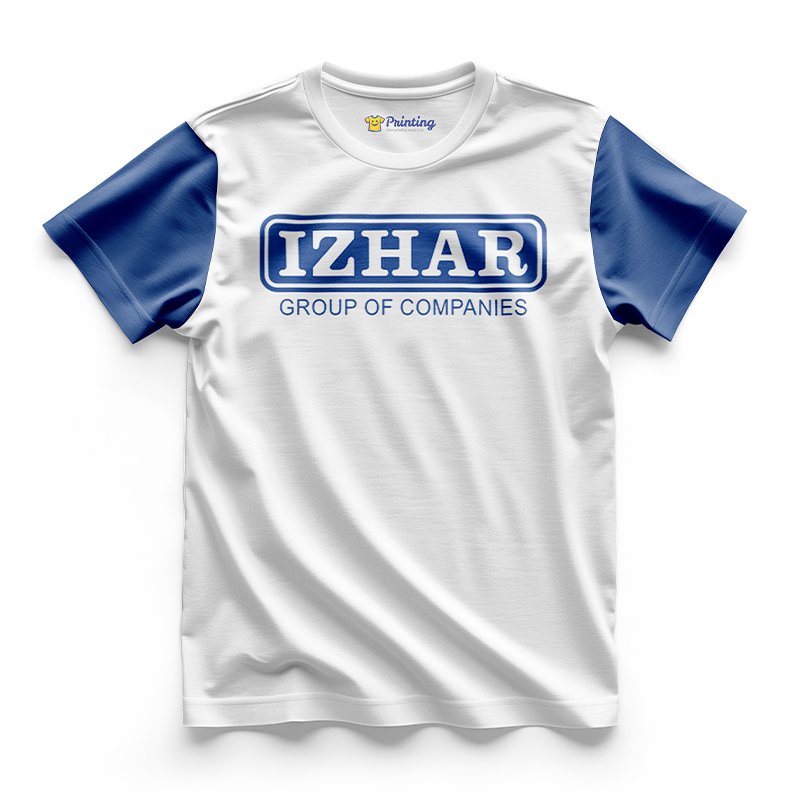 Izhar Steels Logo Printed - Steel Industry Company Staff T-Shirts CBSI12