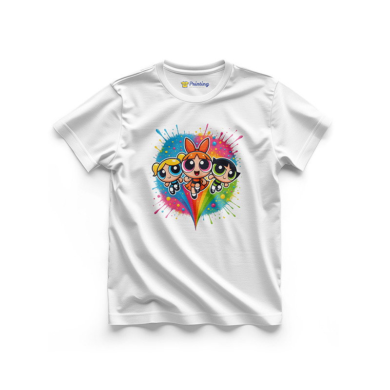 Superhero Themed Power Puff Girls T-Shirts LPSH07