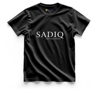 SADIQ Logo Printed – Textile Company Staff T-Shirts CBTC10