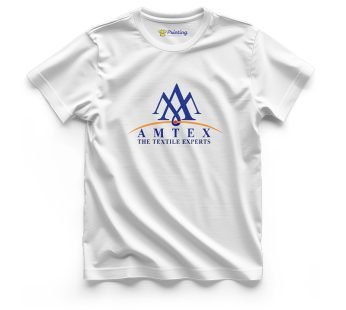 AMTEX Logo Printed – Textile Company Staff T-Shirts CBTC12