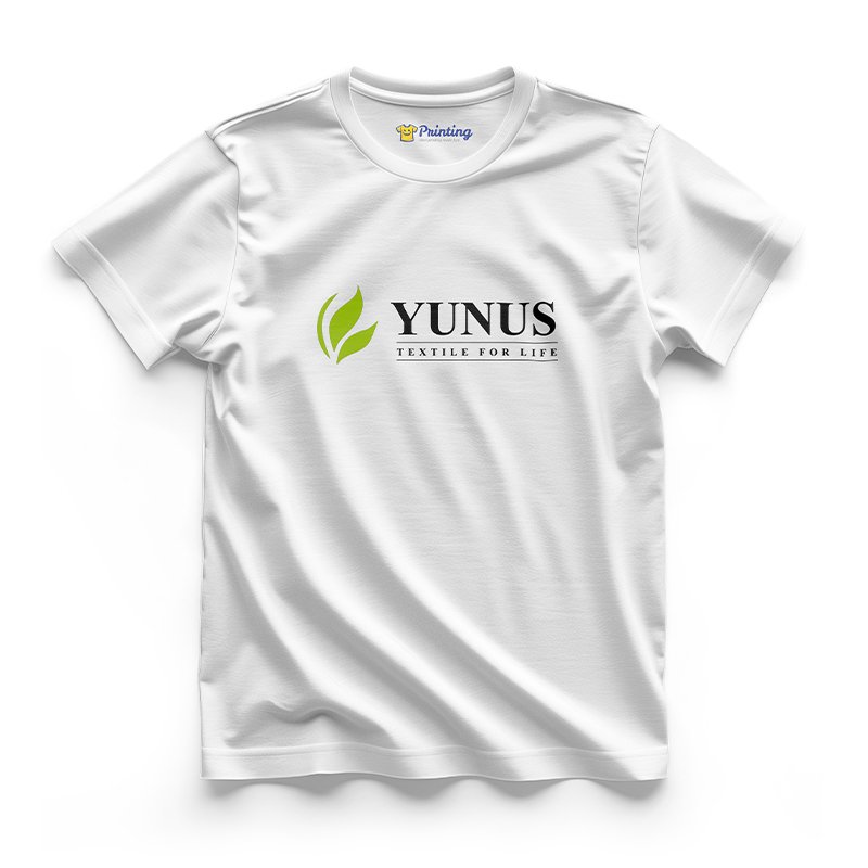 Yunus Logo Printed - Textile Company Staff T-Shirts CBTC03