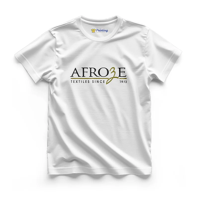 Afroze Logo Printed - Textile Company Staff T-Shirts CBTC09