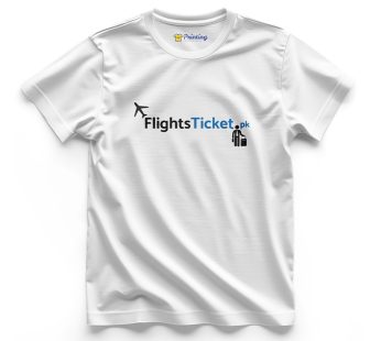 Flights Ticket Logo Printed – Ticketing Staff T-Shirts CBTS03
