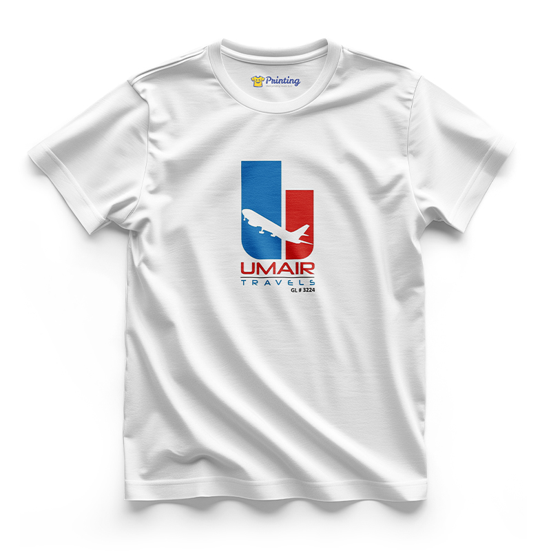 Umair Logo Printed - Ticketing Staff T-Shirts CBTS09