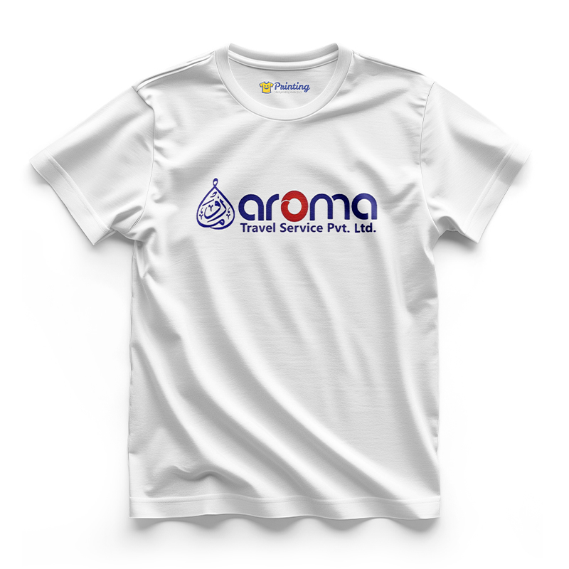 Aroma Logo Printed - Ticketing Staff T-Shirts CBTS12