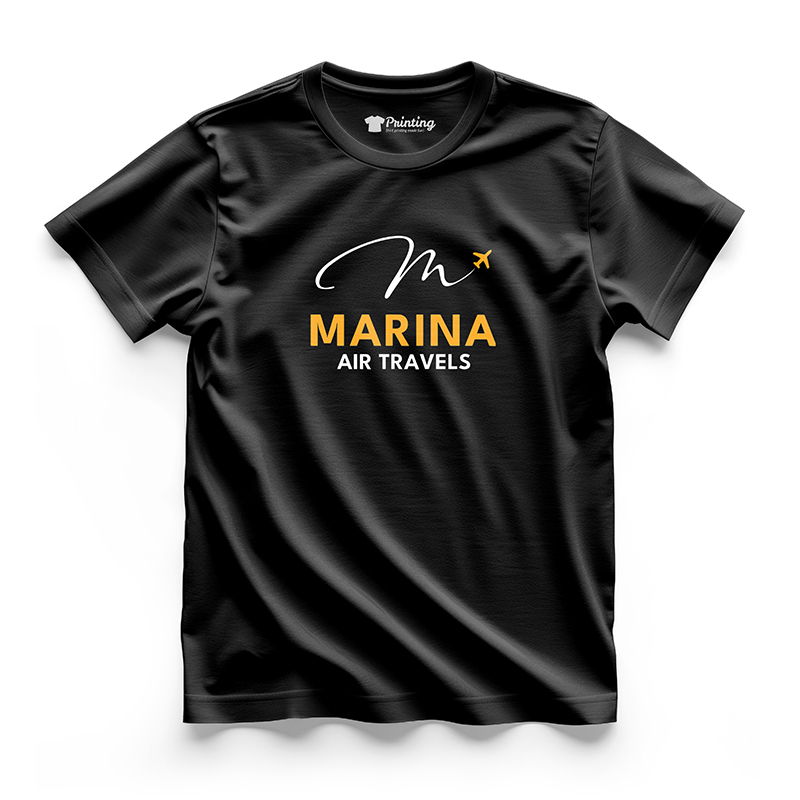 Marina Air Logo Printed - Ticketing Staff T-Shirts CBTS14