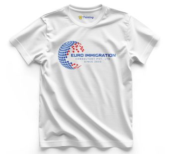 EURO Immigration Logo Printed – Visa Consultant Company T-Shirts CBVC10