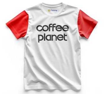 Coffee Planet Logo Printed – Coffee Café Staff T-Shirts CBCC10