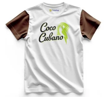 Coco Cubano Logo Printed – Coffee Café Staff T-Shirts CBCC14