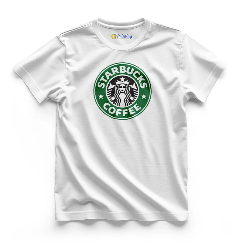 Starbucks Logo Printed - Coffee Café Staff T-Shirts CBCC16