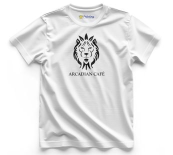 Arcadian Cafe Logo Printed – Coffee Café Staff T-Shirts CBCC01