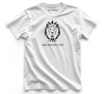 Arcadian Cafe Logo Printed – Coffee Café Staff T-Shirts CBCC01