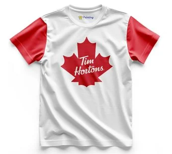 Tim Hortons Logo Printed – Coffee Café Staff T-Shirts CBCC20