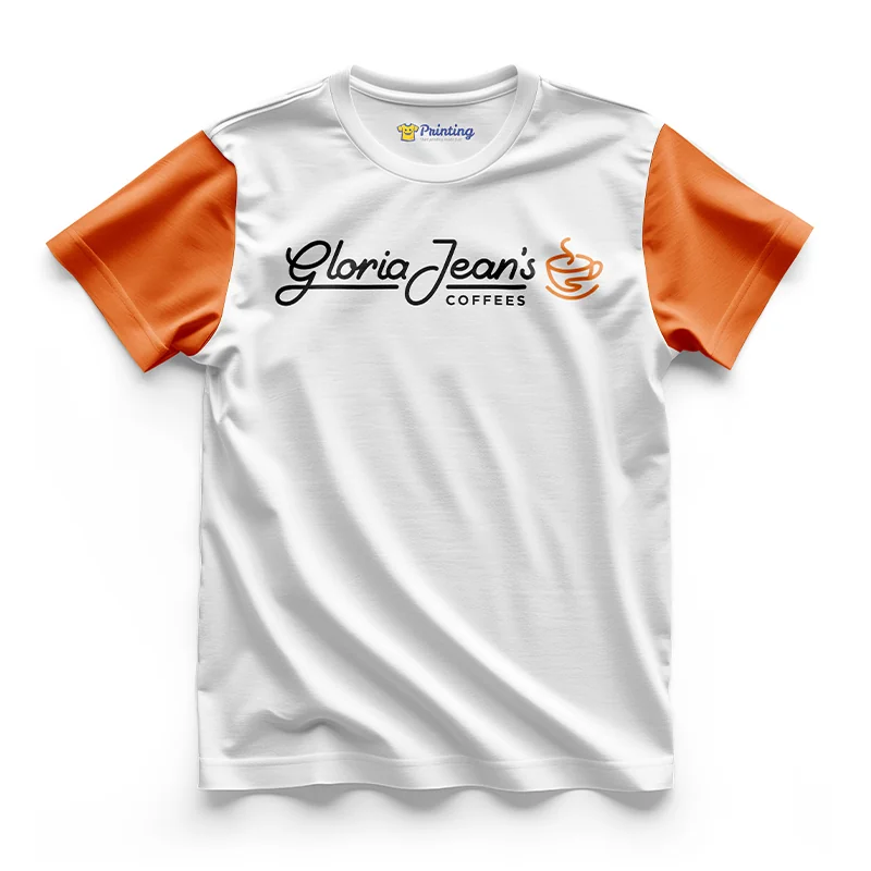 Gloria Jeans Logo Printed - Coffee Café Staff T-Shirts CBCC22
