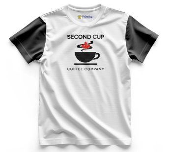 Second Cup Logo Printed – Coffee Café Staff T-Shirts CBCC23