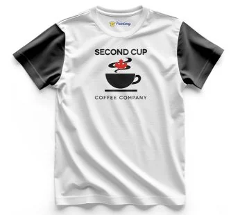 Second Cup Logo Printed – Coffee Café Staff T-Shirts CBCC23