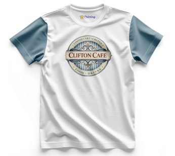Clifton Cafe Logo Printed – Coffee Café Staff T-Shirts CBCC25