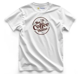 The Coffee House Logo Printed – Coffee Café Staff T-Shirts CBCC04
