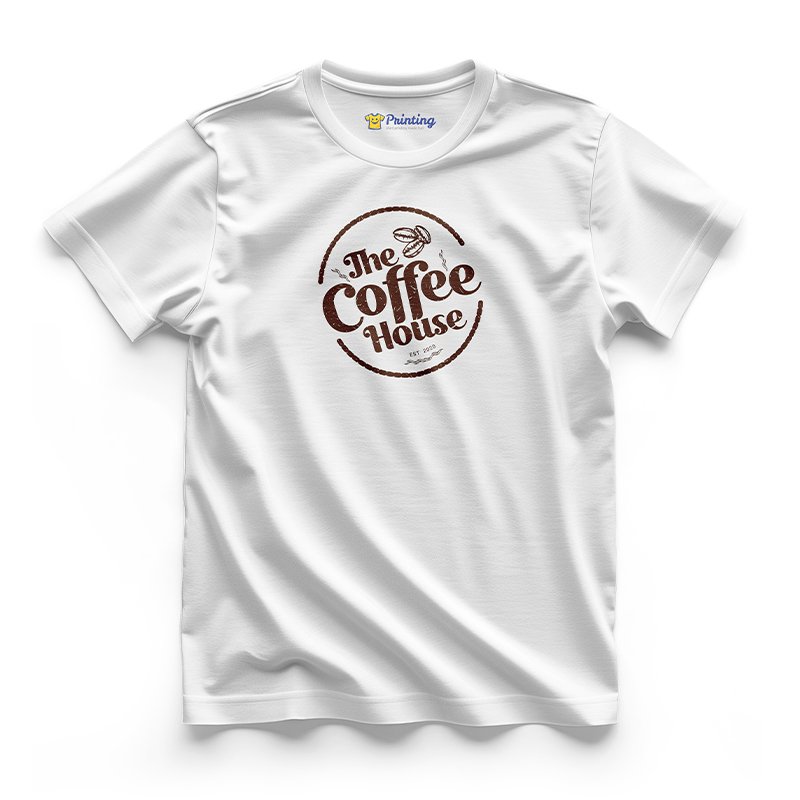 The Coffee House Logo Printed - Coffee Café Staff T-Shirts CBCC04