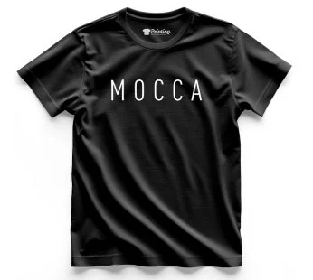 MOCCA Logo Printed – Coffee Café Staff T-Shirts CBCC05