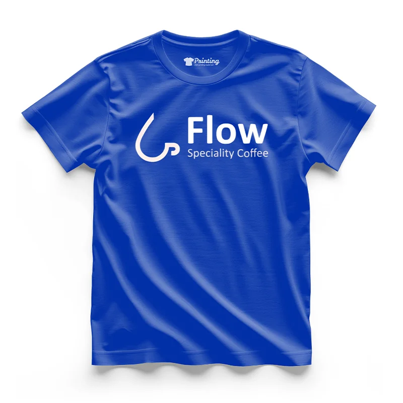 FLOW Logo Printed - Coffee Café Staff T-Shirts CBCC07