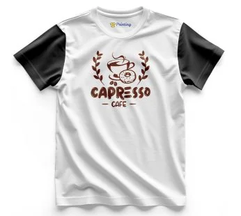 CAPRESO Logo Printed – Coffee Café Staff T-Shirts CBCC08