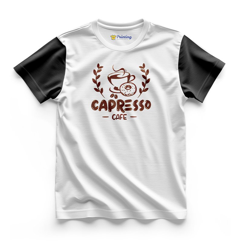 CAPRESO Logo Printed - Coffee Café Staff T-Shirts CBCC08