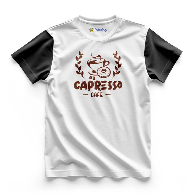CAPRESO Logo Printed - Coffee Café Staff T-Shirts CBCC08