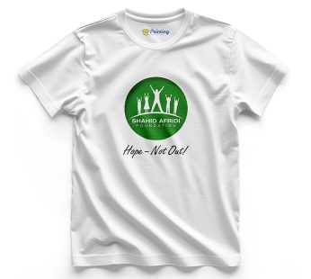 Shahid Afridi Foundation Logo Printed – Charity & Fundraising T-Shirts LPCF15