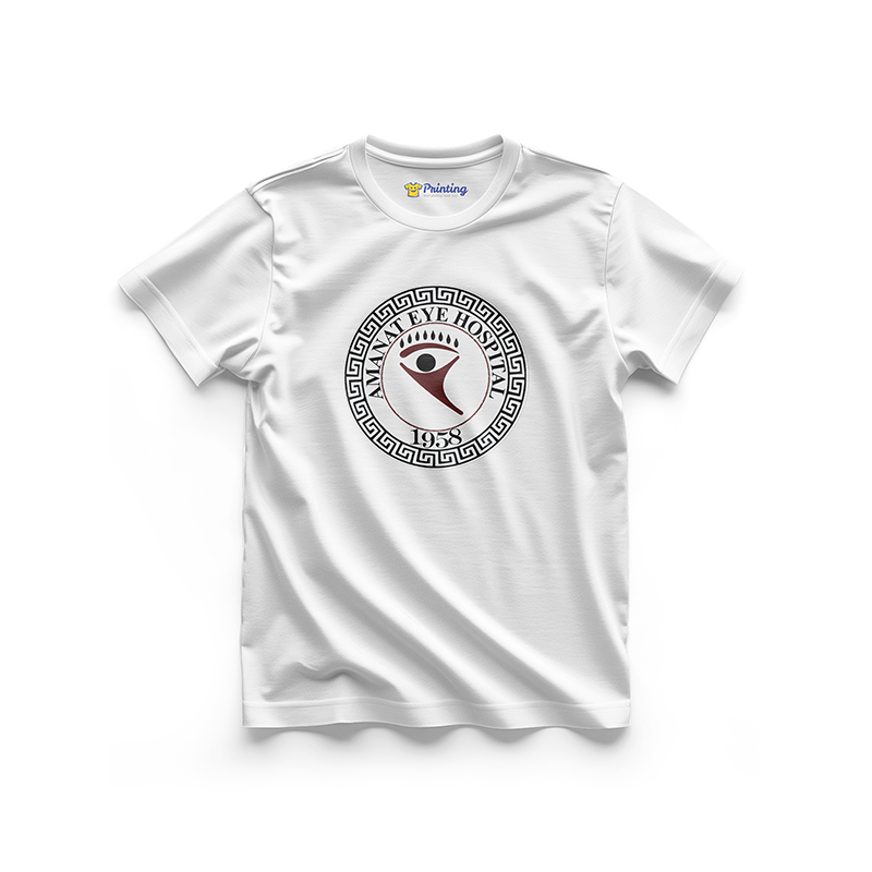 Amanat Logo Printed - Eye Clinic Staff T-Shirts CBEC01