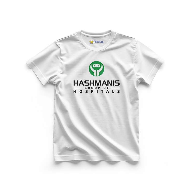 Hashmanis Logo Printed - Eye Clinic Staff T-Shirts CBEC04