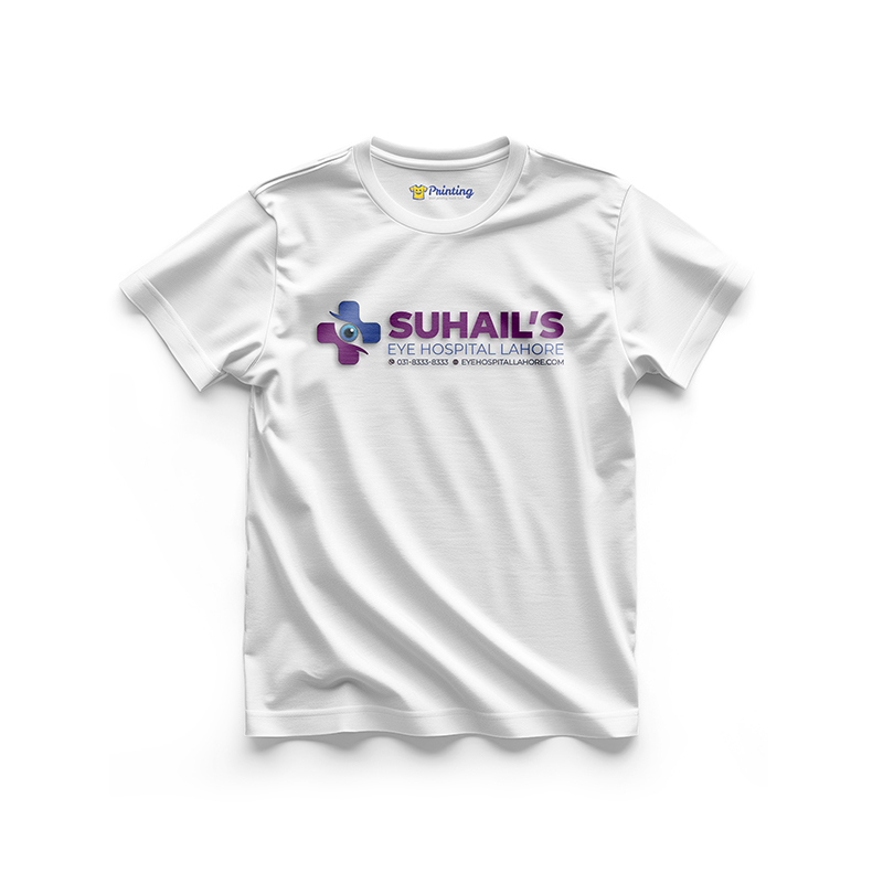 Suhail's Logo Printed - Eye Clinic Staff T-Shirts CBEC09